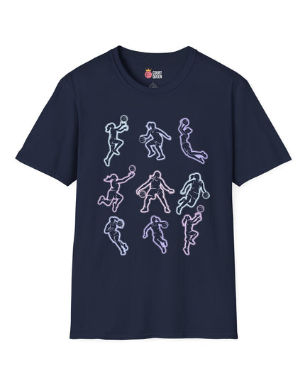Basketball Girls Women Glow T-Shirt