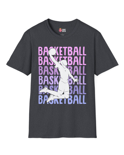 Basketball Girls Women Repeat Dunk T-Shirt