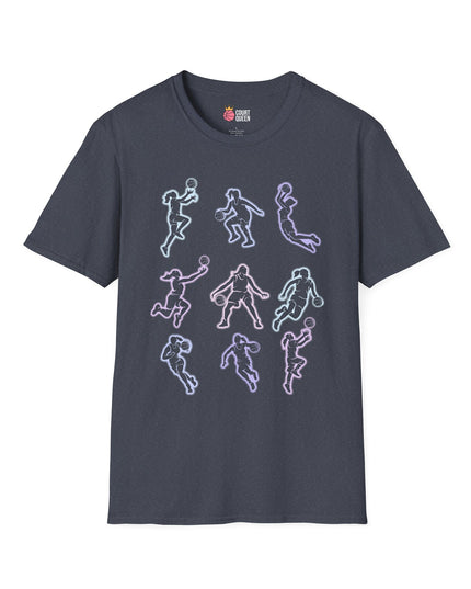 Basketball Girls Women Glow T-Shirt