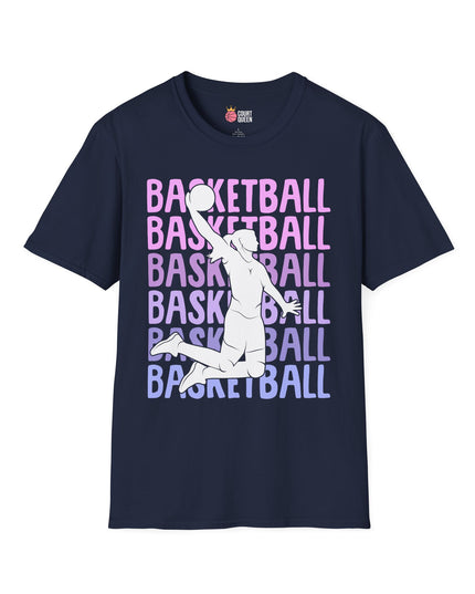 Basketball Girls Women Repeat Dunk T-Shirt
