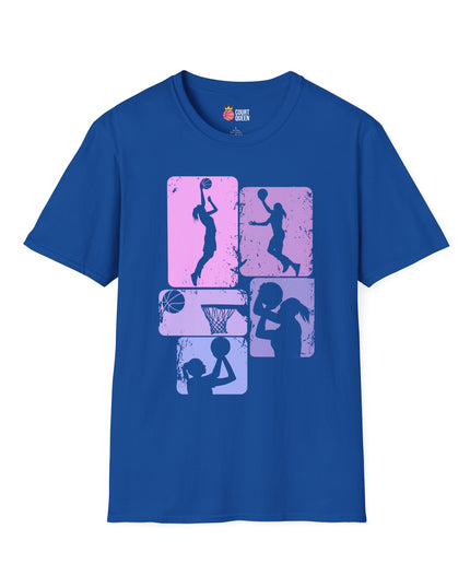 Basketball Girls Women Retro T-Shirt