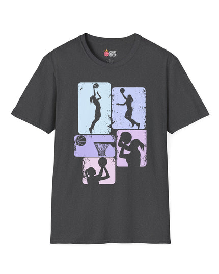 Basketball Girls Women Soft Pastel T-Shirt