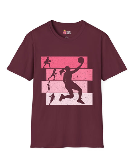 Basketball Girls Women Retro T-Shirt