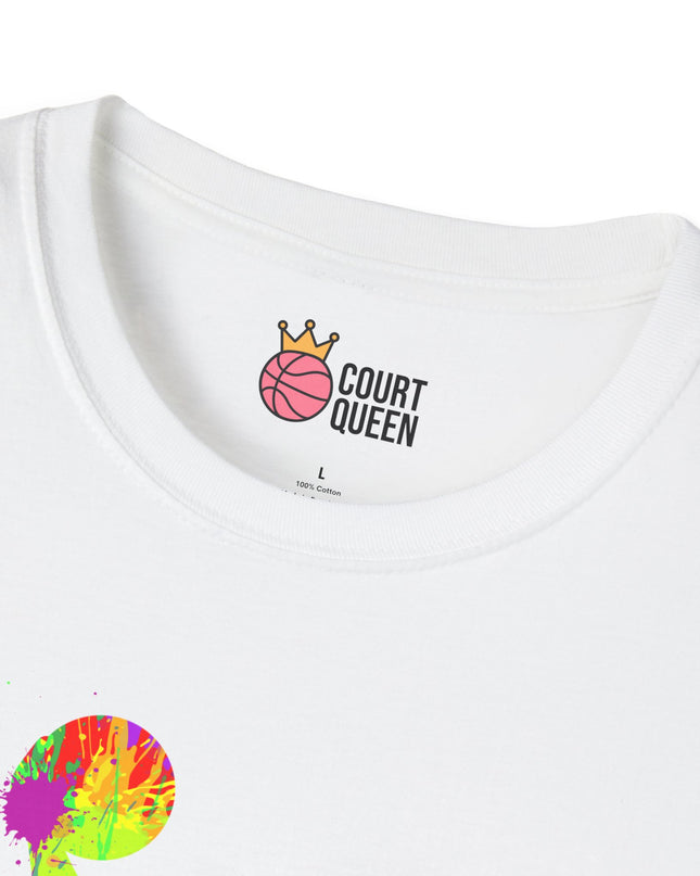 Basketball Girls Women Color Splash Dunk T-Shirt