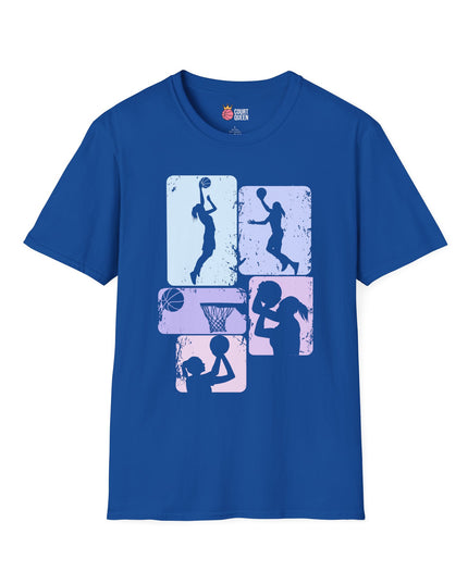 Basketball Girls Women Soft Pastel T-Shirt