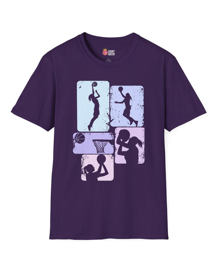 Basketball Girls Women Soft Pastel T-Shirt