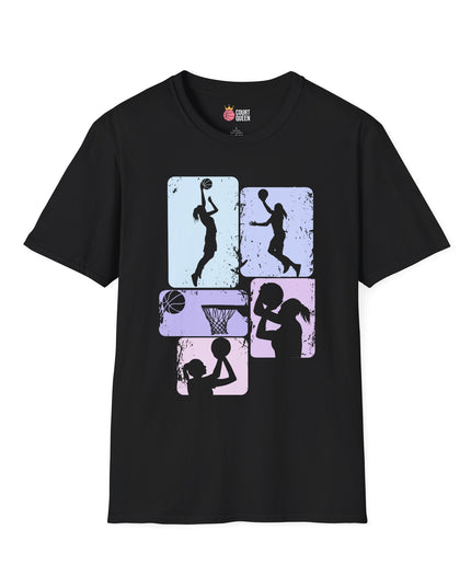 Basketball Girls Women Soft Pastel T-Shirt