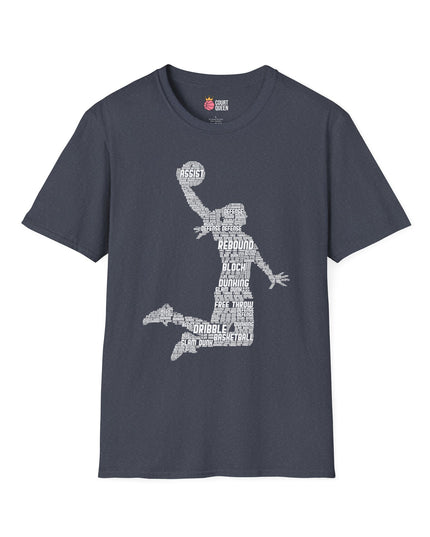 Basketball Girls Women Word Cloud Dunk T-Shirt