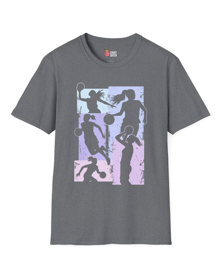 Basketball Girls Women Soft Pastel T-Shirt