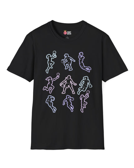 Basketball Girls Women Glow T-Shirt