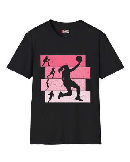 Basketball Girls Women Retro T-Shirt