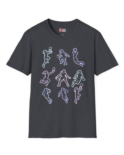 Basketball Girls Women Glow T-Shirt