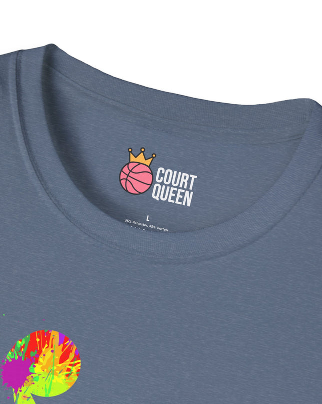 Basketball Girls Women Color Splash Dunk T-Shirt