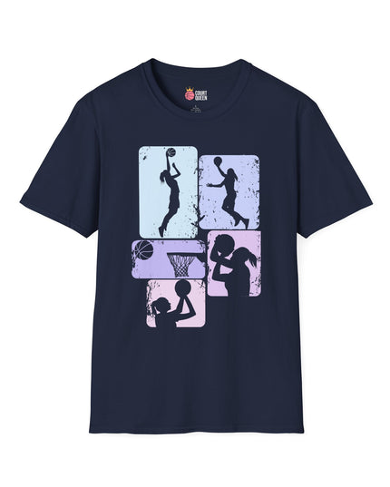 Basketball Girls Women Soft Pastel T-Shirt