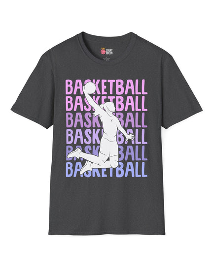 Basketball Girls Women Repeat Dunk T-Shirt