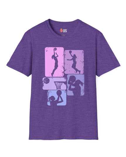 Basketball Girls Women Retro T-Shirt