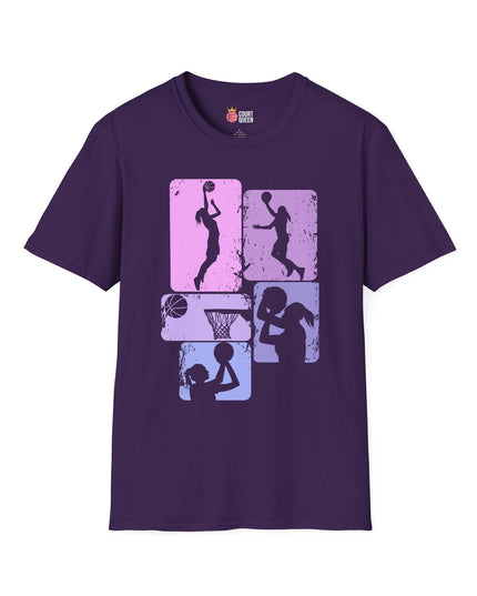 Basketball Girls Women Retro T-Shirt