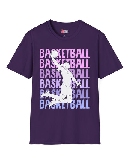 Basketball Girls Women Repeat Dunk T-Shirt