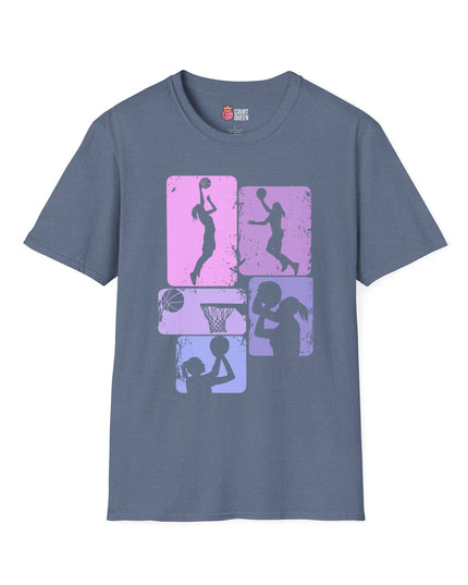Basketball Girls Women Retro T-Shirt