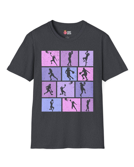 Basketball Girls Women Retro T-Shirt
