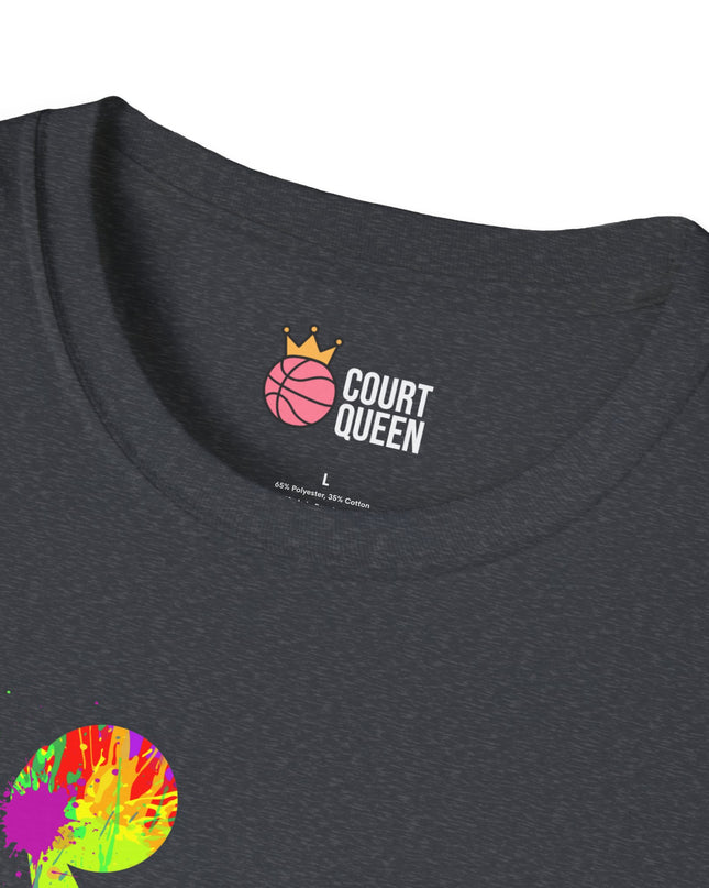 Basketball Girls Women Color Splash Dunk T-Shirt