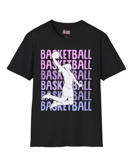 Basketball Girls Women Repeat Dunk T-Shirt