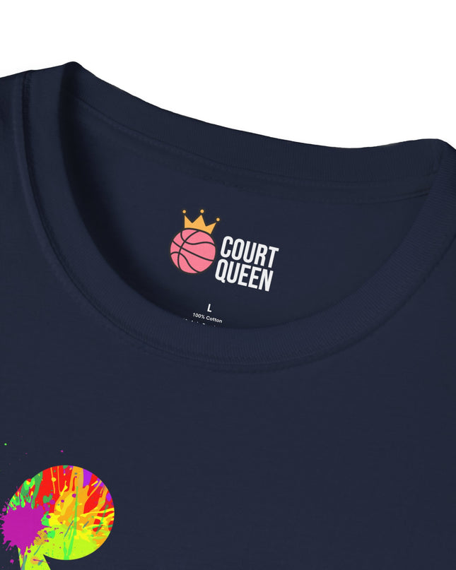 Basketball Girls Women Color Splash Dunk T-Shirt