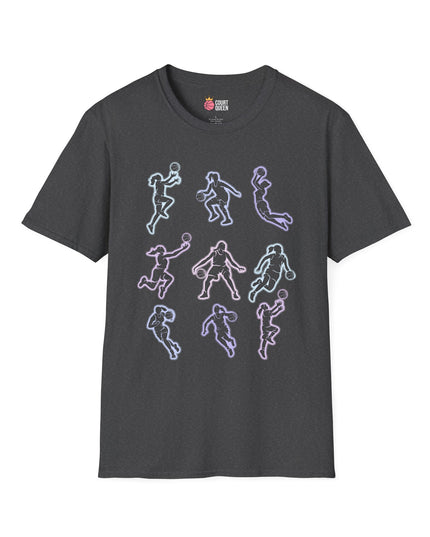 Basketball Girls Women Glow T-Shirt