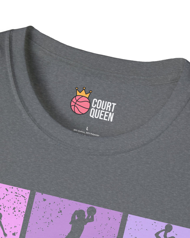 Basketball Girls Women Retro T-Shirt