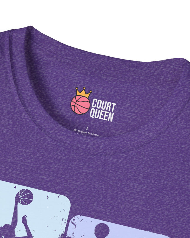 Basketball Girls Women Soft Pastel T-Shirt