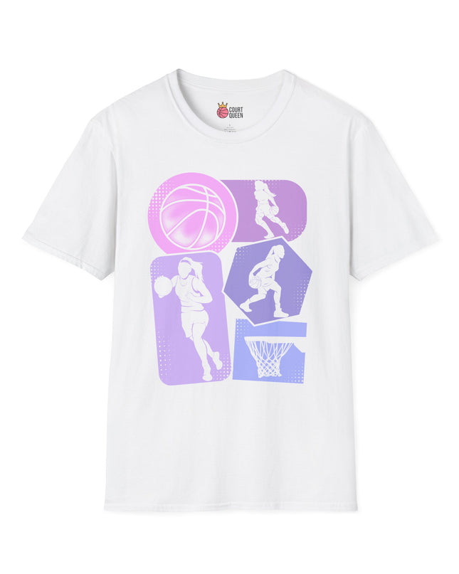 Basketball Girls Women Retro T-Shirt