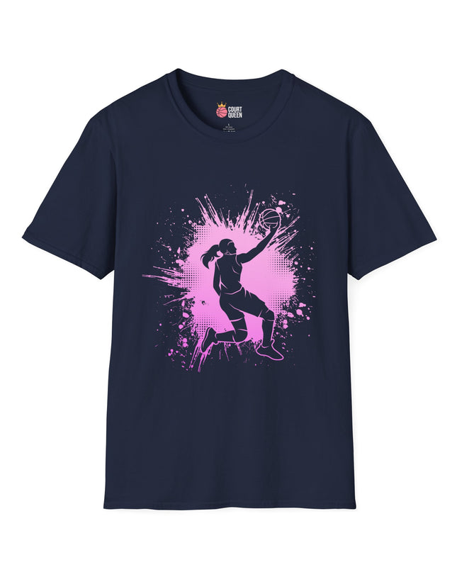 Basketball Girls Women Splash T-Shirt