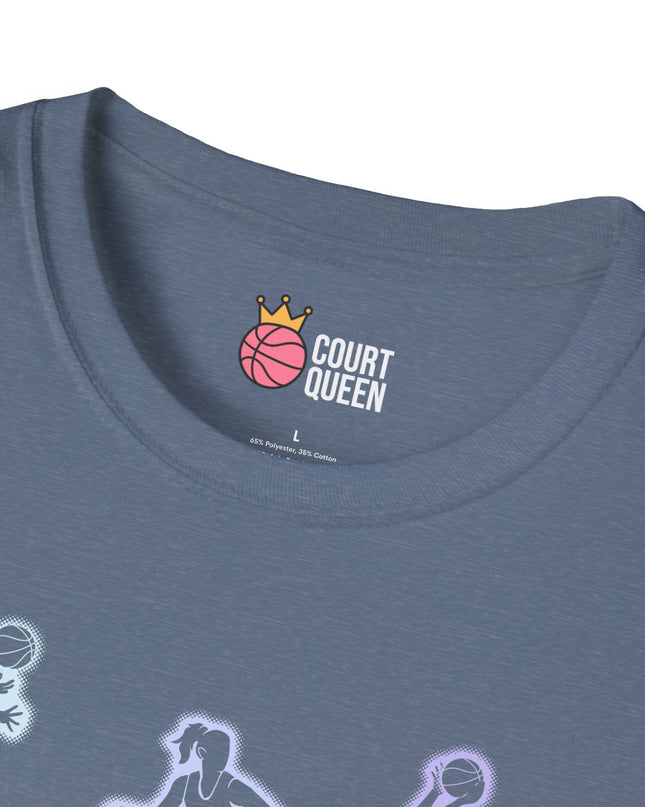 Basketball Girls Women Glow T-Shirt