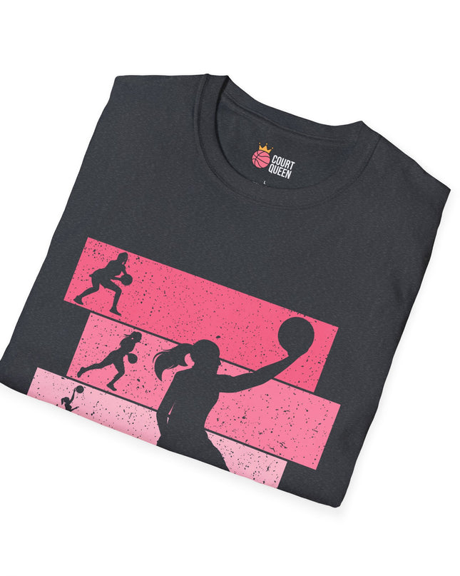 Basketball Girls Women Retro T-Shirt