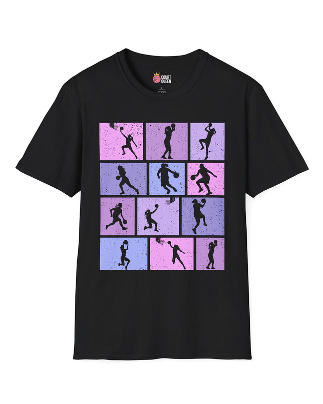 Basketball Girls Women Retro T-Shirt