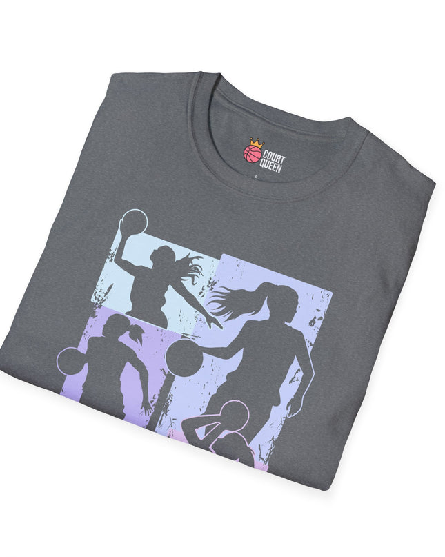 Basketball Girls Women Soft Pastel T-Shirt