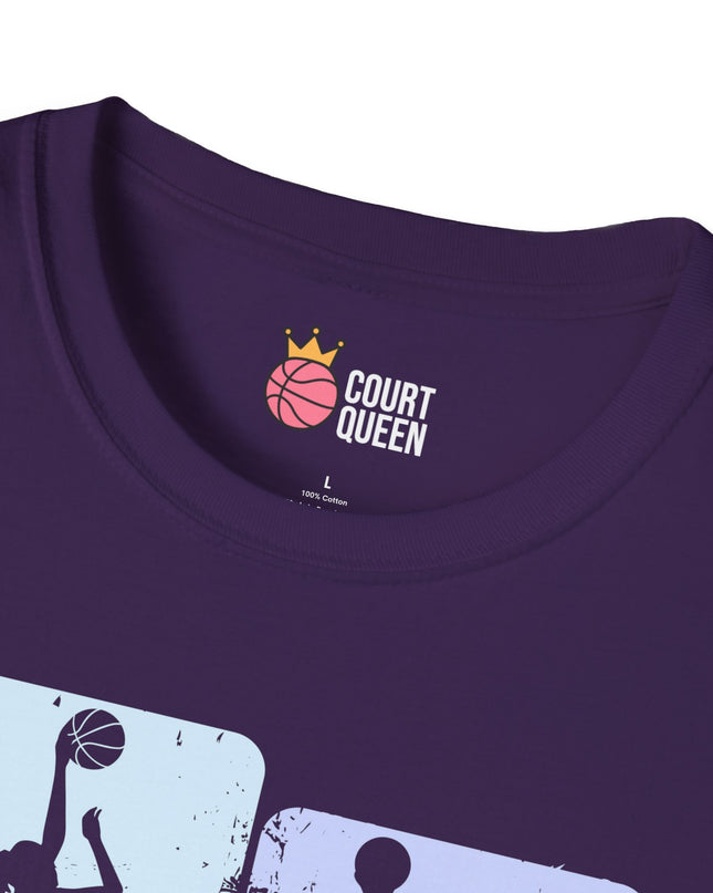 Basketball Girls Women Soft Pastel T-Shirt