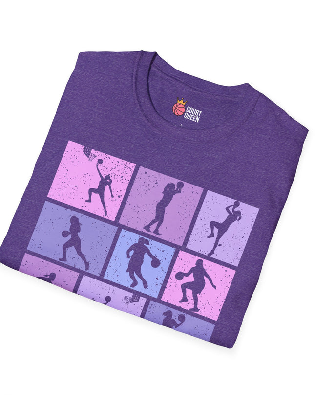 Basketball Girls Women Retro T-Shirt