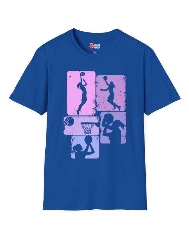Basketball Girls Women Retro T-Shirt