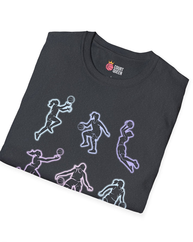 Basketball Girls Women Glow T-Shirt
