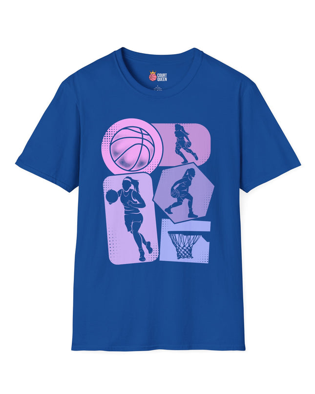 Basketball Girls Women Retro T-Shirt