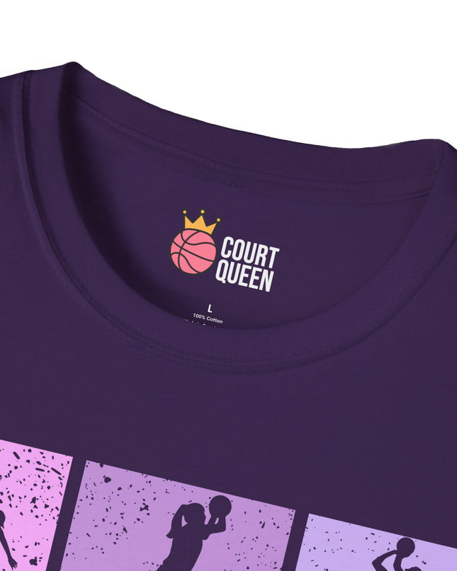 Basketball Girls Women Retro T-Shirt