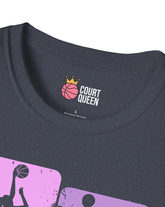Basketball Girls Women Retro T-Shirt