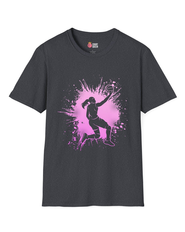 Basketball Girls Women Splash T-Shirt