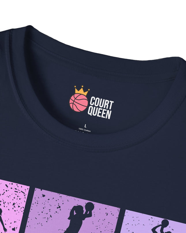 Basketball Girls Women Retro T-Shirt