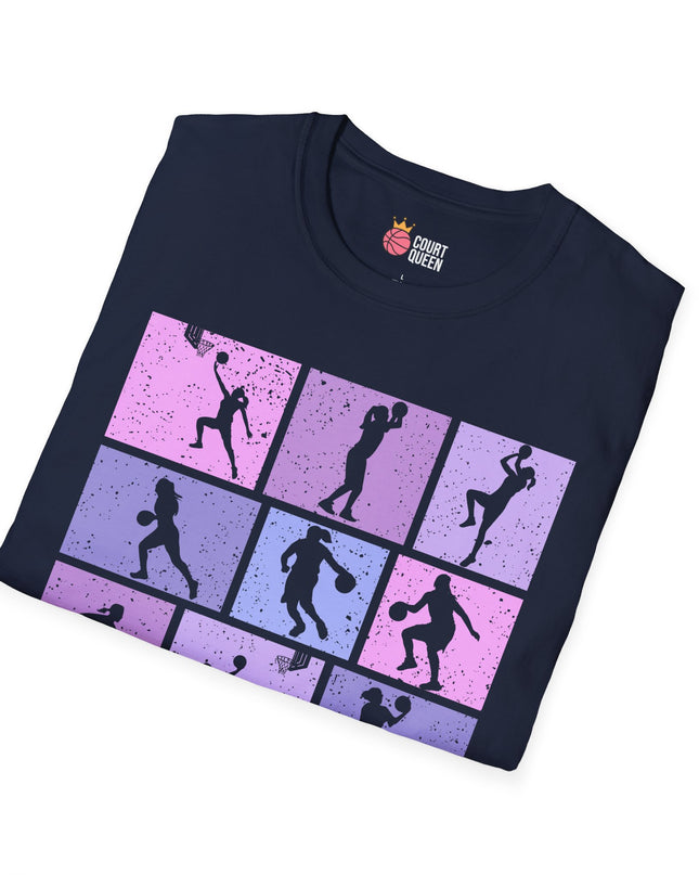 Basketball Girls Women Retro T-Shirt