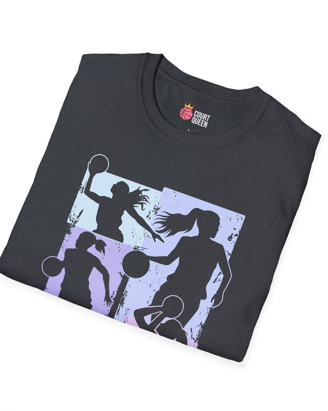 Basketball Girls Women Soft Pastel T-Shirt