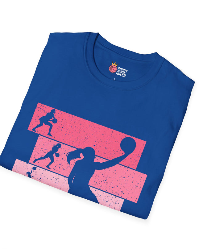 Basketball Girls Women Retro T-Shirt