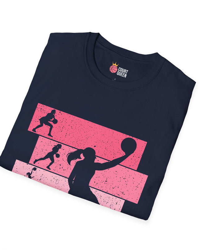Basketball Girls Women Retro T-Shirt