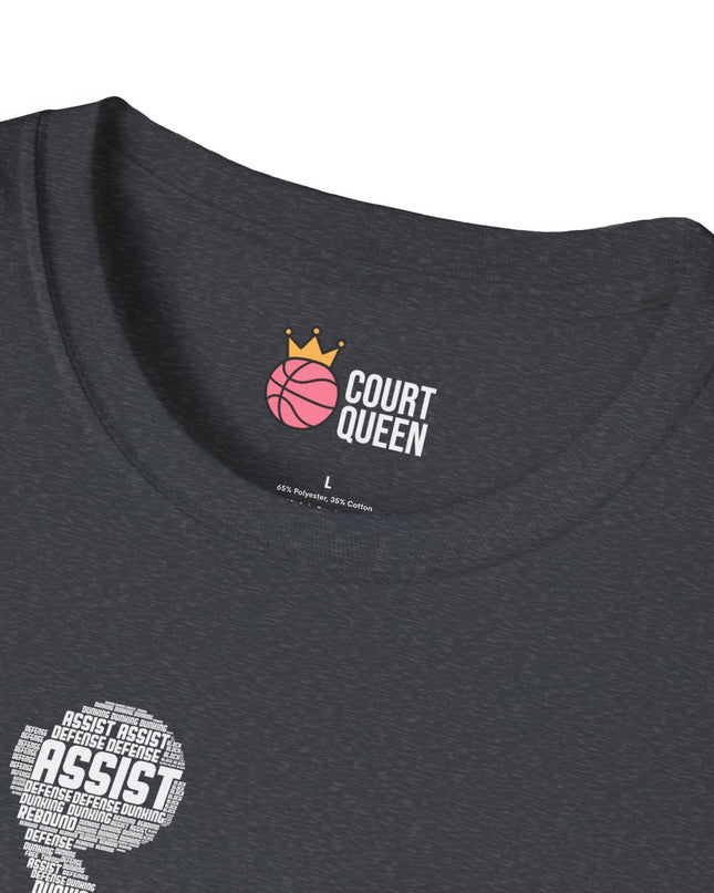 Basketball Girls Women Word Cloud Dunk T-Shirt